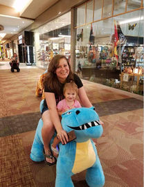 Hansel children indoor coin operated animal kiddie ride on dinosaur for outdoor playground المزود
