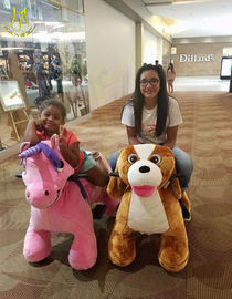 Hansel Bearing capacity 150 KG carnival plush toy unicorn zoo riders for mall rideable animal المزود