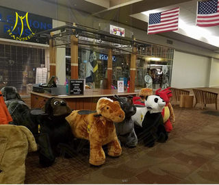 Hansel Bearing capacity 150 KG carnival plush toy unicorn zoo riders for mall rideable animal المزود