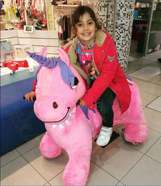 Hansel hot selling kids walking battery operated ride on unicorn for mall المزود