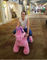 Hansel  kids plush motorized animals walking unicorn scooter rides for park animals المزود