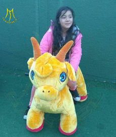 Hansel indoor playground unicorn motorized plush animal electric scooter المزود