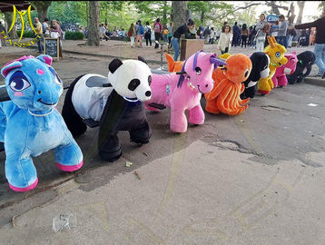 Hansel amusement park outdoor playground stuffed animal electric ride المزود