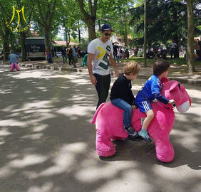 Hansel family park games stuffed electric walking horse toy ride for kids المزود