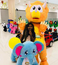 Hansel  battery animal design coin operated kids ride machine for shopping mall المزود
