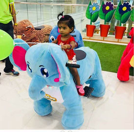 Hansel  indoor kids coin operated animal joy ride shopping mall adult plush animal riding المزود