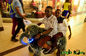 Hansel popular plush stuffed animal bike ride electric ride on toy unicorn in mall المزود