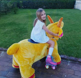 Hansel entertainment games shopping mall electric mountable animal plush ride المزود