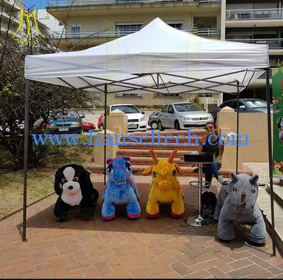 Hansel 24 volt kids and adults ride on electric plush animal scooter المزود