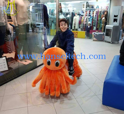 Hansel hot selling coin animals electric scooter plush rideable motorized animal المزود