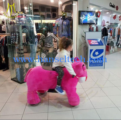 Hansel hot selling coin animals electric scooter plush rideable motorized animal المزود
