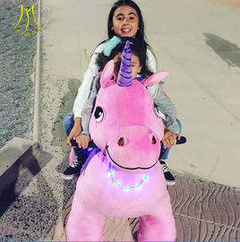 Hansel hot selling stuffed battery animal kids electric rides on animal المزود