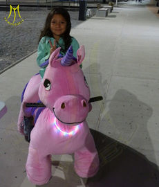 Hansel amusement park outdoor electric mountable animal plush ride المزود