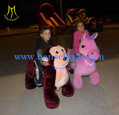Hansel amusement park walking indoor plush motorized riding animals المزود