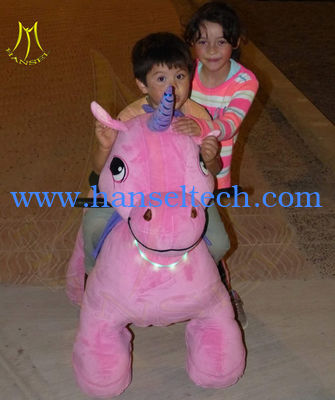 Hansel amusement park walking indoor plush motorized riding animals المزود