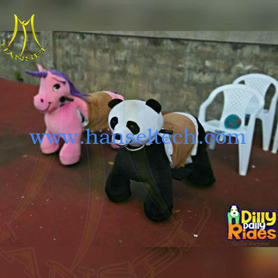 Hansel high quality coin operated electrical animal toy car for mall المزود
