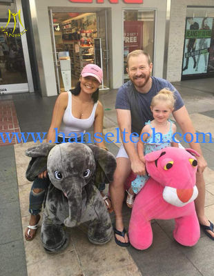 Hansel  popular funfair moving coin operated children ride on car for shopping center المزود