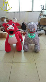 Hansel hot-selling plush coins zippy electric rides electric animal toy car for plaza المزود