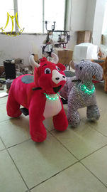 Hansel hot-selling plush coins zippy electric rides electric animal toy car for plaza المزود