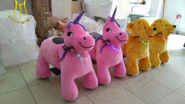 Hansel hot-selling walking animal plush ride for mall electronic game machine المزود