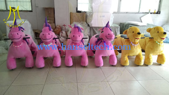 Hansel hot selling children plush battery operated zoo animal toys المزود