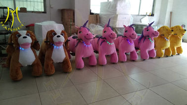 Hansel hot selling kids walking battery operated ride on unicorn for mall المزود