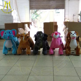Hansel shopping mall electric mountable animal plush ride for children المزود