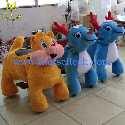 Hansel shopping mall entertainment indoor ride on walking toy animals المزود