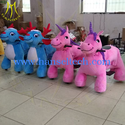 Hansel shopping mall entertainment indoor ride on walking toy animals المزود