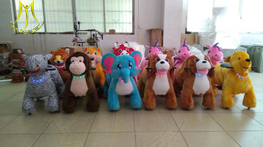 Hansel stuffed animal unicorn on wheels coin operate game machine coin kiddy ride for mall المزود