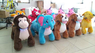 Hansel stuffed animal unicorn on wheels coin operate game machine coin kiddy ride for mall المزود