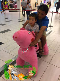 Hansel non coin operated electric mountable plush motorized animal for shopping mall المزود