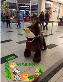 Hansel non coin operated electric mountable plush motorized animal for shopping mall المزود