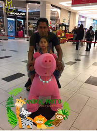 Hansel non coin operated electric mountable plush motorized animal for shopping mall المزود