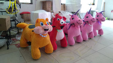 Hansel  2018 kids amusement park factory plush stuffed animals on wheels المزود