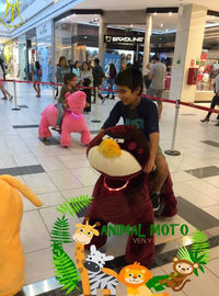 Hansel  zoo park animal walking plush battery motorized plush animal for amusement park المزود