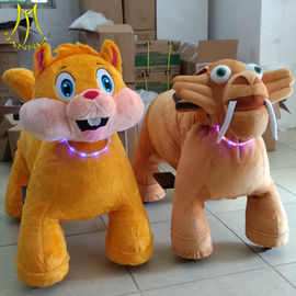Hansel electronic stuffed toys indoor coin operated ride animal scooters المزود