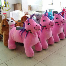 Hansel amusement indoor electronic kids plush animals scooter for sale المزود