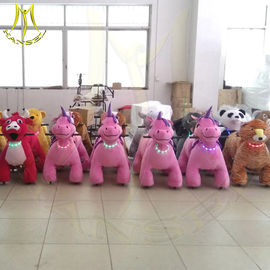 Hansel amusement park hot selling kids electric ride on plush animals المزود