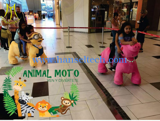 Hansel christmas deer electric ride on animals plush motorized animals battery cars المزود