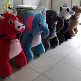 Hansel High quality plush coin operated electric kids ride on stuffed animals المزود