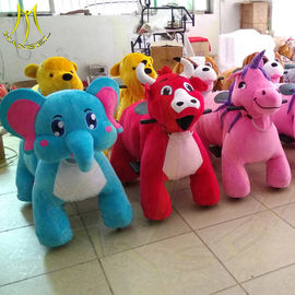 Hansel amusement coin operated stuffed kids ride kiddie ride on animals المزود