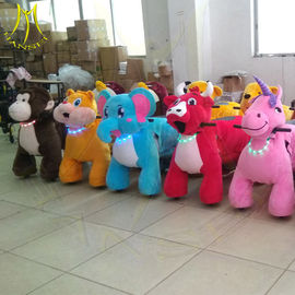 Hansel amusement coin operated stuffed kids ride kiddie ride on animals المزود