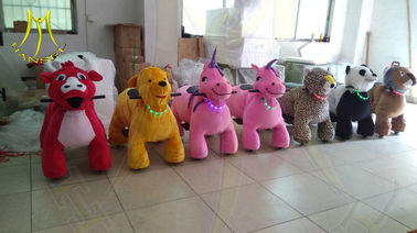 Hansel Christmas plush moving animal toy ride on bike china animal toys ride for sales المزود