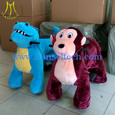 Hansel  children funfair plush animal walking rideable animal toy for christmas ride المزود
