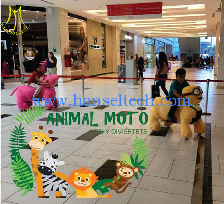 Hansel  hot-selling kids plush riding animals plush riding motorized animals المزود