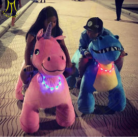 Hansel  wholesale coin operated plush electric ride electric mountable plush motorized animal for shopping mall المزود