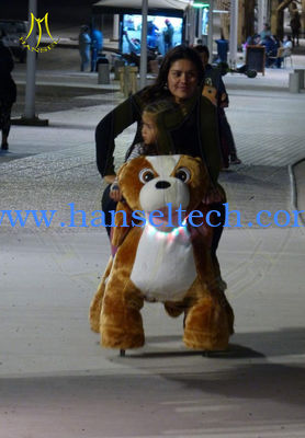 Hansel  walking zoo ride coin operated game stuffed animal electric scooter for sale المزود