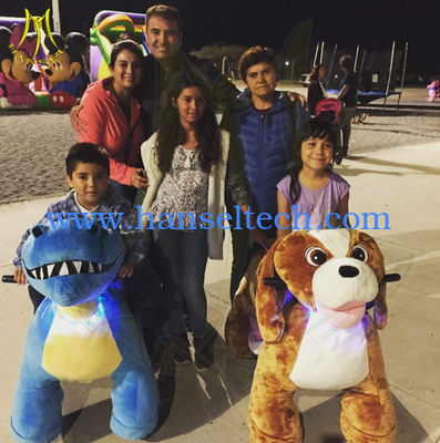 Hansel hot selling amusement kids ride on stuffed motorized animals المزود