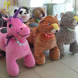 Hansel amusement games children plush battery operated electric ride on animals المزود